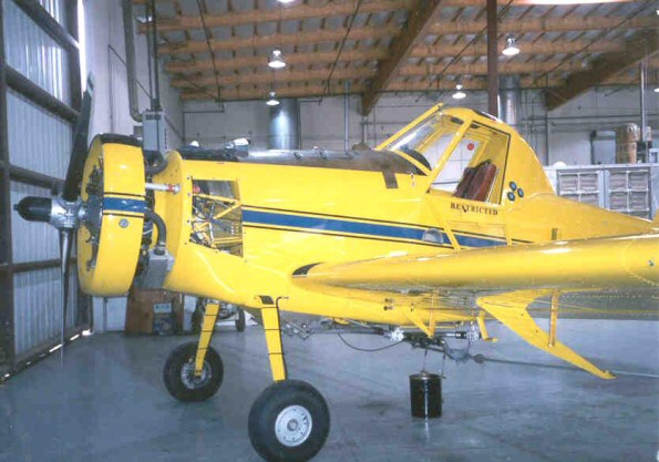 Air Tractor 401 before removal of P&W R-1340 Engine